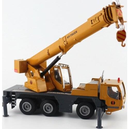 Wholesale Alloy Engineering Vehicle Model,1:50 Wheeled Crane Alloy Car Model,engineering Crane Toy