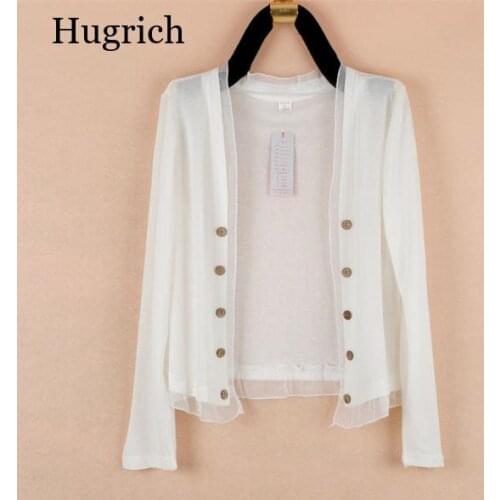 Plus Size Knitting Cardigan Women New Fashion Loose Long Sleeve Thin Summer Sun Protection Clothing Ladies Tops XL-5XL