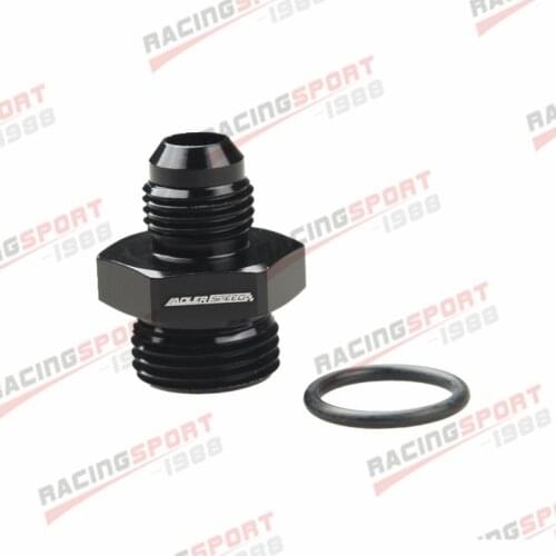 6AN To 10AN 7/8"-14 UNF Straight O-Ring Adapter Fitting Black/BLUE