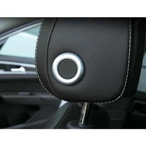 For VW Volkswagen Golf 7 MK7 2014-2019 ABS Matte Interior Car Seat Headrest Adjustment Cover Trim 2pcs Car Styling Accessories