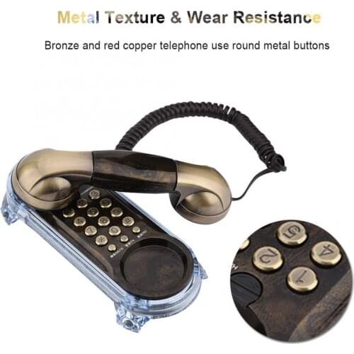 Retro Wall Mounted Telephone Corded Phone Landline Fashion Antique Telephone for Home Hotel telefono phone retro telephone