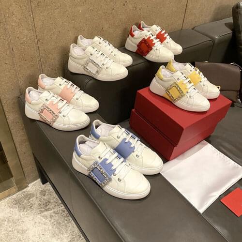 Luxury brand sneakers womens casual shoes buckle metal decoration designer trainers chunky womens Vulcanized Shoes
