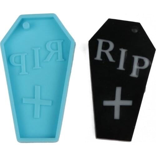 DIY Crafts Halloween Keychain Epoxy Resin Mold Jewelry Pendant Silicone Mould