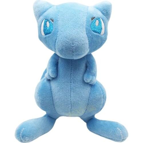TAKARA TOMY Shiny Mew Anime Plush Toys Peluche Dolls Stuffed Toys New Christmas Gifts for Kids Pokemon Go 18cm Short Plush