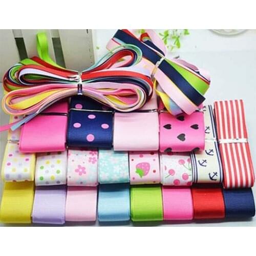 YY DIY Gorgeous Variety 11 PATTERNS total 44M Grosgrain Ribbon webbing satin cartoon sea anchor hairbow Crochet Lace