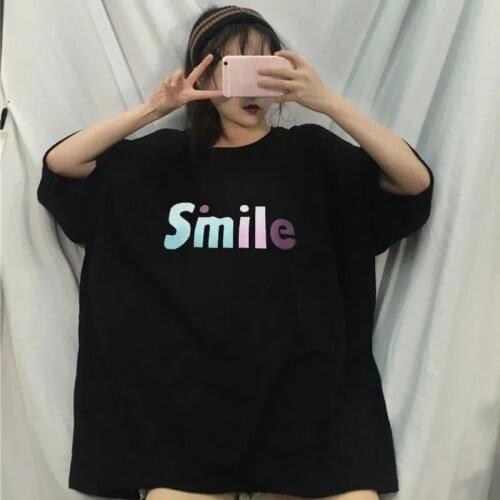 1Size 8XL 150KG Summer Tshirts Short Sleve Large Ladies Top Plus Size Women Clothing Harajuku Casual Loose Letter T-shirt