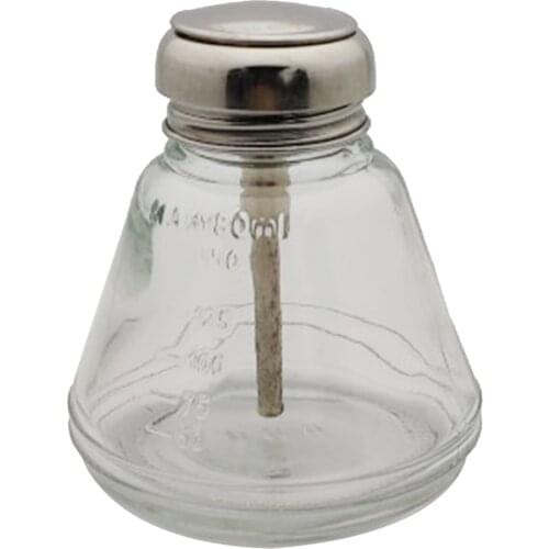 180ml Push Down Manicure Nail Polish Remover Glass Bottle, Empty One-Touch