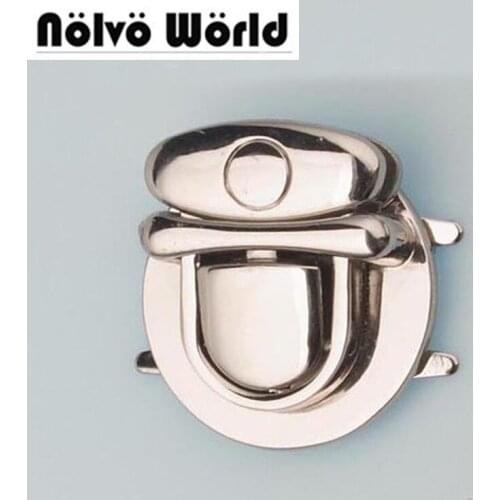 20pcs 5 colors 30*40mm (1 1/4 inch) silver lock metal hardware accessories fashion locks for bags