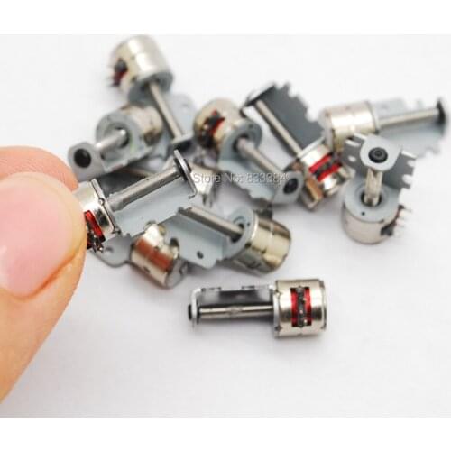 50pcs 2 Phase 4 wire DC Micro stepper motor with Screw DC 3V D6mm*H6mm for camera or Small digital products