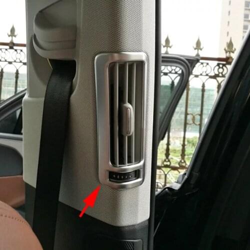 Interior Accessories Fit For Audi Q7 2016 2017 2018 Chrome Rear Tail Air Vent Outlet Cover Trim Mouldings