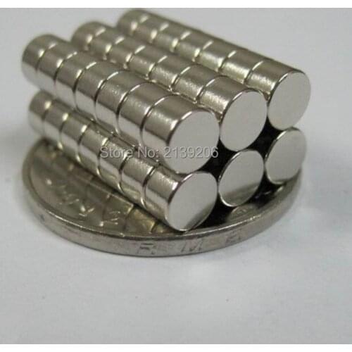 Free shipping 500PCS disc D5mm*3mm strong power sintered neodymium fridge magnet ndfeb permanent rare earth magnetic therapy