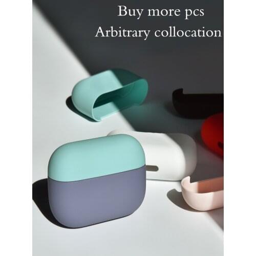 Case for Airpods Pro Silicone Wireless Earphone Case for Air pods Pro Bluetooth Headset Protective Cases for Apple AirPods Pro 3