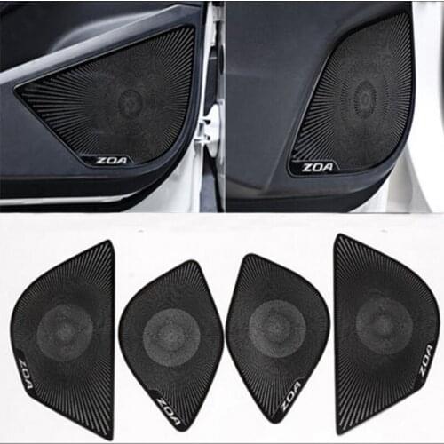 Car Door Stainless Steel Horn Frame Protective Sticker For Toyota C-HR CHR 2016-2018 Car Accessories