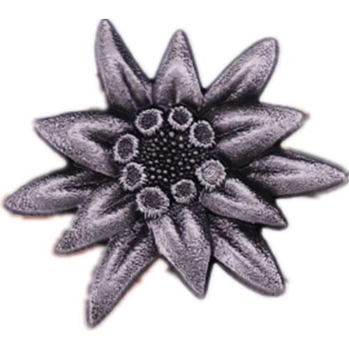 Retro German WWII Edelweiss Enamel Pin Tactical Flower Badge Brooch Pin Cockade Jewelry Peugeot Badge Set Custom Badge