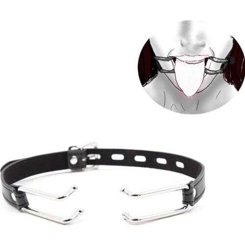 Fetish Slave Open Mouth Hook Gag BDSM Bondage Restraint Spider Oral Mouth Gag Erotic Sex Toys for Women Men Adult Products