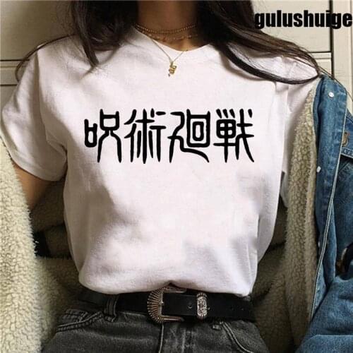 Manga Jujutsu Kaisen Gojo Satoru Yuji Itadori T-shirt Top Men Streetwear Japanese Anime Kawaii T Shirt Top Tees Clothes Tshirt