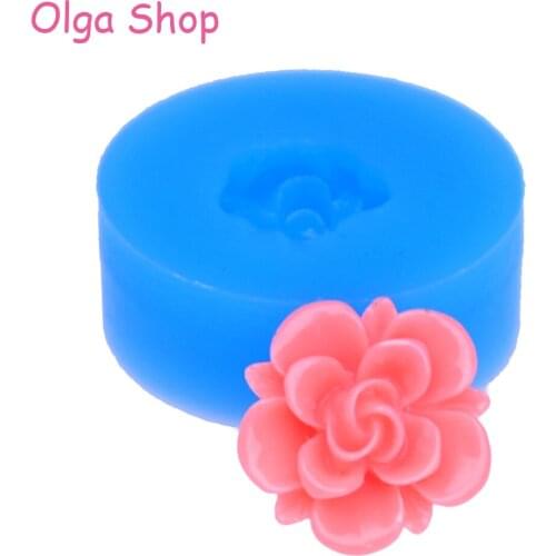 HYL193 13.5mm Mini Flower Silicone Mold Fondant, Cake Decoration, Miniature Food, Resin, Clay, Chocolate, Candy, Soap, Wax