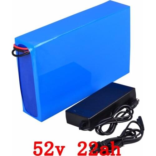 Free customs fee 51.8V 22AH lithium battery 52 V 22AH battery 52V Li-ion battery use 3.7V 2500mah Cell with 50A BMS and Charger