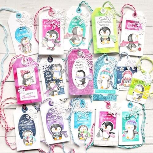 Bunny And Penguin Metal Cutting Dies Stencils Stamp for DIY Scrapbooking Photo Album Decorative Embossing Paper DIY Cards