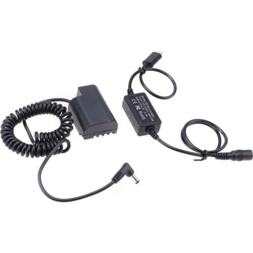 Fotga DMW-BLF19 Dummy Battery with Type-C Power Adapter Cable for Panasonic GH3 GH4 GH5 GH5S Camera