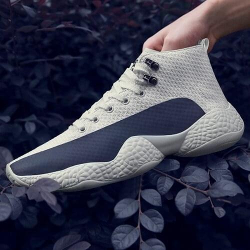 Spring 2019 fly woven mens shoes trend sneakers increased breathable casual white shoes men mens shoes casual