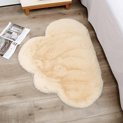 Soft Fluffy cloud shape Rug Carpets for Living Room Decor Faux Fur Carpet Kids Room Bedroom Shaggy Area Rug Modern Mat 70x90cm