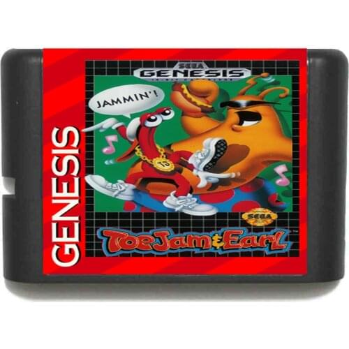 New Arrival ToeJam & Earl 16 bit MD Game Card For Sega Mega Drive For Genesis