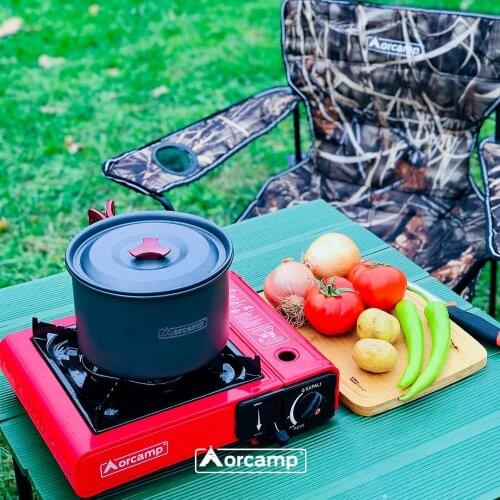Portable Camping Stove Cooker Outdoor Gas Burner Windproof Camping Stove Portable Folding Ultralight Split Lighter Tourist 2021