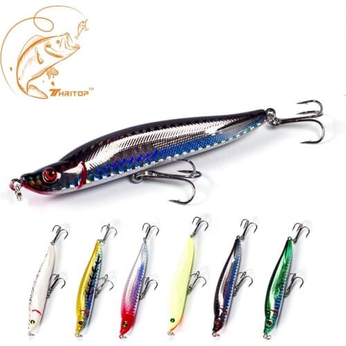 Thritop New Hard Bait Fishing Lure Sharp Hook 9.3cm 16g Hot Item 6 Various Colors for Option TP032 Pencil Fishing Bait