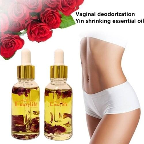 Rose Essential Oil Deodorize Vagina Shrink Tighten Relieve Stress Increase Women Sexual Pleasure Women Vagina Essential Oil