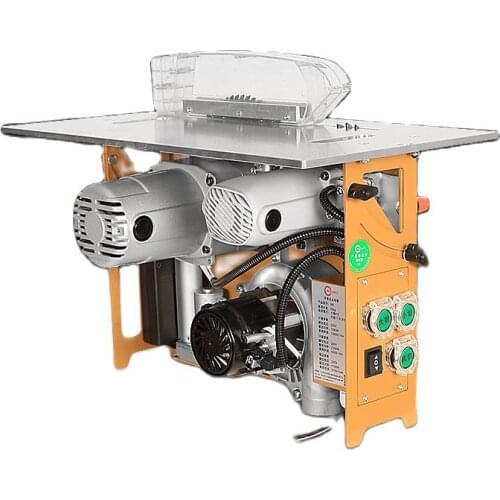 Manual Electric Dust-free Compound Saw Woodworking Table Saw Multifunctional Sliding Table Saw Upside Down 45 Degree Miter Saw