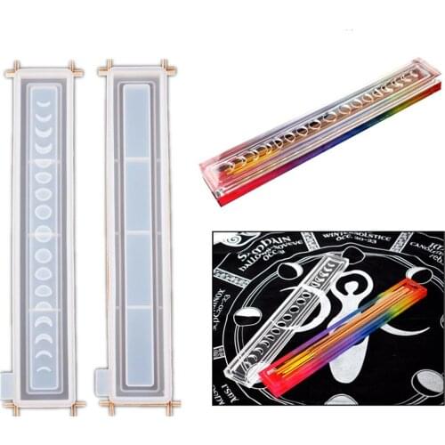 DIY Drop Glue Mold Moon Phase Resin Storage Box Silicone Mirror Craft epoxy resin Mold Casting Mold Tools For Clay Epoxy Resin