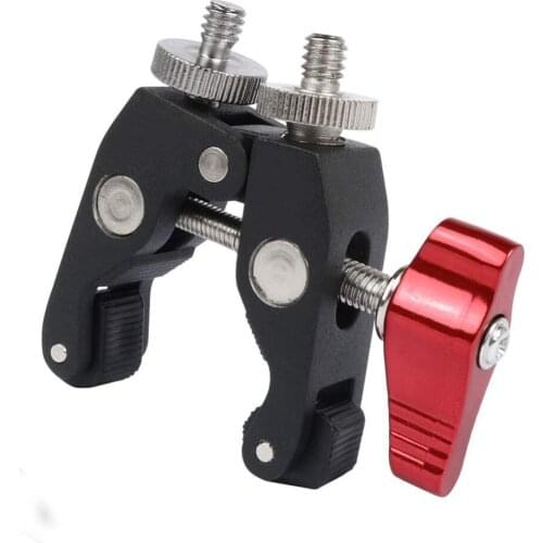 Super Clamp Mount X1 with 1/4" to 1/4" and 1/4" to 3/8" Screw Converter