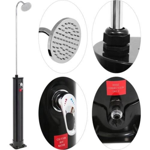 Anti-Ultraviolet Outdoor High Capacity Solar Shower Column Swimming Pool Home Bathroom Shower Panel Faucet Shower System HWC