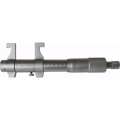 High-quality Inside Micrometers 50-75mm/0.01mm Ratchet Carbide Tipped Metric Screw Gauge Micrometers Measuring Tools