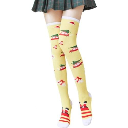 Japanese Student Christmas Party Holiday Decor Compression High Tube Socks