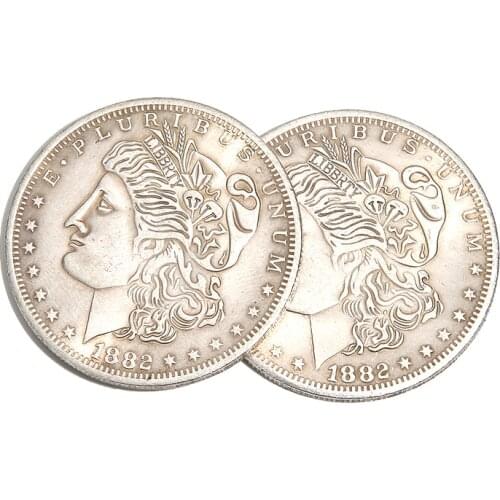 1pc Double Sided Morgan Dollar (Both Side In Tail Or Head ) Magician Accessories Close Up Illusions Gimmick Prop Coin Magia