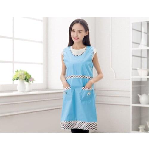 1PC Korean Fashion Apron with Pockets Cafe Waiter Kitchen Cook Household Cleaning Tools Kitchen Apron LB 407