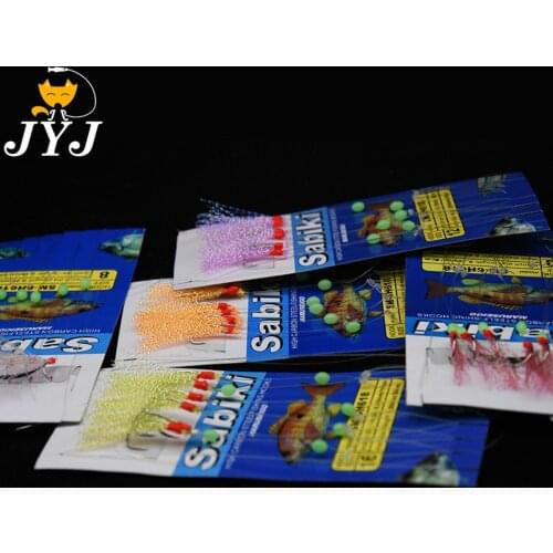 20 packs size hook 16 sabiki rig 6 levels Sea fishing pesca sabiki piscatore rigs baits with barbed hooks Lure Set