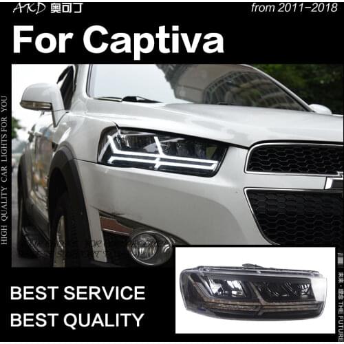 AKD Car Styling for Chevrolet Captiva Headlights 2011-2018 Dynamic Turn Signal LED Headlight Q7-Design DRL Auto Accessories