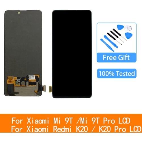 Super Amoled For Xiaomi 9T Mi 9T Pro LCD Display Touch Screen Digitizer Assembly For Xiaomi Redmi K20 Pro K20 Lcd Replace Parts