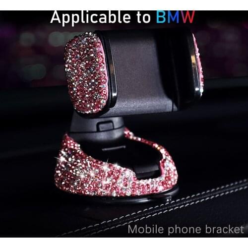 For BMW X1 X3 X5 X6 E53 E70 F15 G05 E84 F48 E83 F25 G01 E71 F16 Z4 E89 X2 F39 X4 dashboard diamond inlaid mobile phone bracket