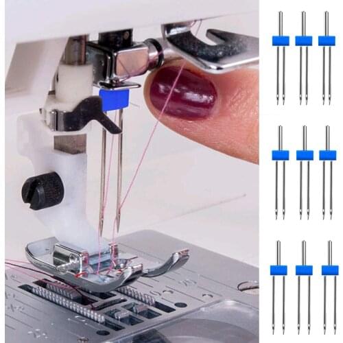 3pcs Double Twin Needle Pins Steel Twin Stretch Machine Needles 2mm 3mm 4mm Household Multi Function Sewing Machine Accessories