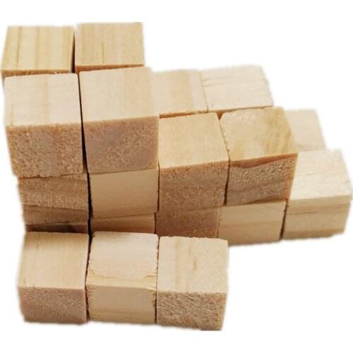 100pcs 10mm Unfinished Wooden Cubes Wood Blocks for Craft Wooden Cubes Math Wood Square Blocks, Puzzle Making DIY Projects