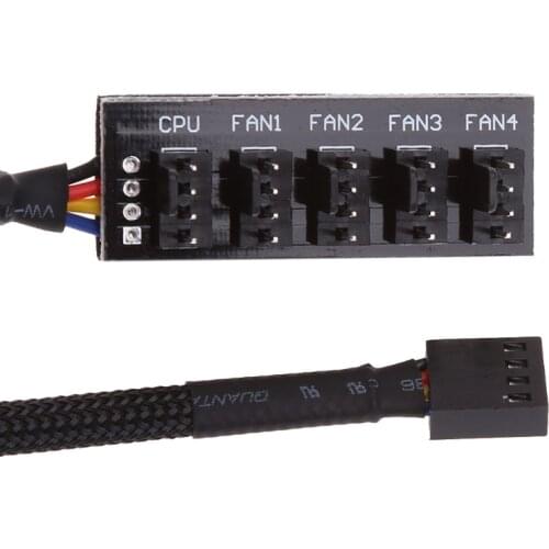PC Cooling Fan Hub 1 to 4/5 4-pins Molex TX4 PWM CPU Cooler / Case / Chasis Cooling Fan Power Cable Hub Splitter Adapter