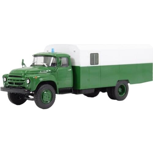 Diecast 1:43 Scale Soviet Union ZIL-130G-AZ Special Truck MDTR037 Escort Truck Static Alloy Car Model Adult Collection Ornaments