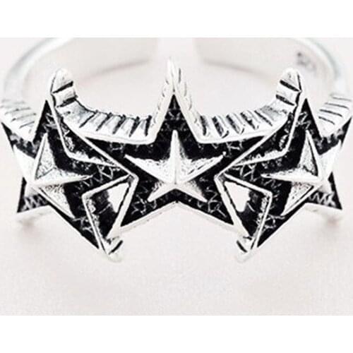 Miuoxion Retro Multiple Stars Ring Personality Fashion Punk Party Jewelry For Women Feature Namour Charm Gift All Seasons
