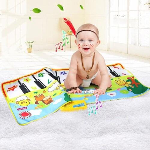 Musical Mats Keyboard Piano Play Mat Dance Floor Music Mat Animal Blanket