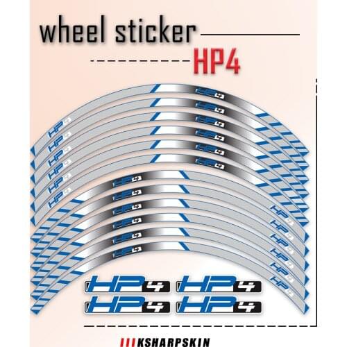 Front Rare Motorcycle Stickers Free Shipping Wheel Sticker Front Rear Decals Reflective Waterproof Decal for BMW HP4 HP 4 HP-4