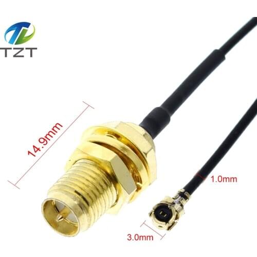Extension Cord U.FL IPX to RP-SMA Female Connector Antenna RF Pigtail Cable Jumper for PCI WiFi Card RP-SMA Jack to IPX RG178